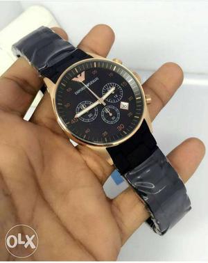 AR gold&black combination watch perfectly