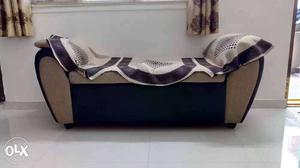 Brown Fabric Daybed