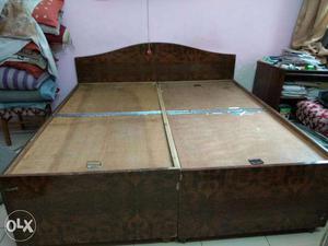 Double bed with spacious storage space