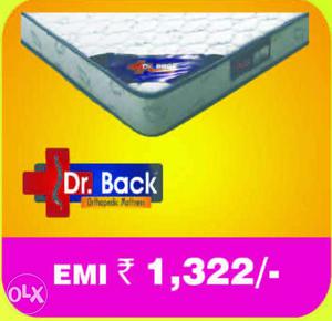 Dr.back Spring Mattress Queen Size Just For Rs  Years