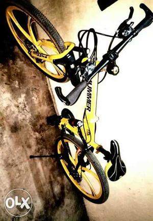 Folding bicycle with 21 gear 2 months old