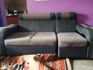 Gray And Beige Couch