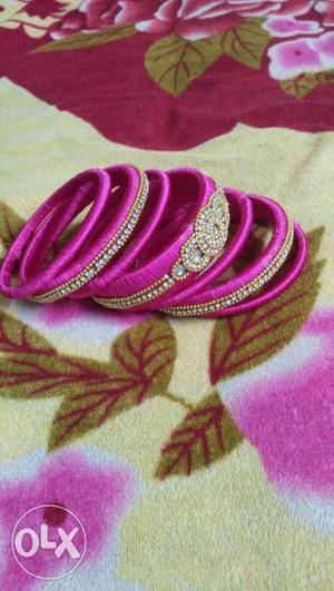 Hand made thread bangles available...