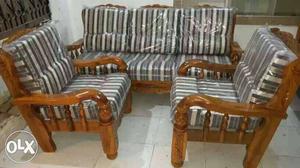 Luminous mysore teakwood sofa set direct from