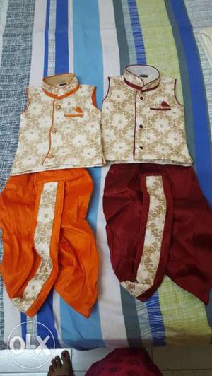 New dress for kids upto 2 yrs.Rs.800 each ot used even once