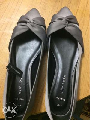 Pair Of Black New Look Flat Shoes