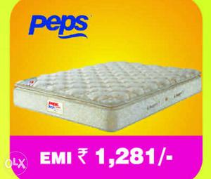 Peps Spring Mattress Queen Size Just For Rs  Years