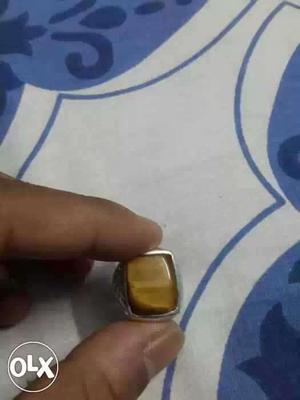 Tiger eye stone silver ring urgent sale not in