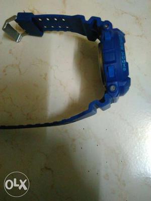 USED Round Blue Casio G-Shock Watch