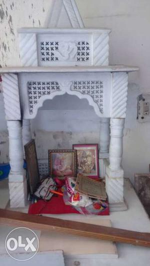 White And Red Home Altar