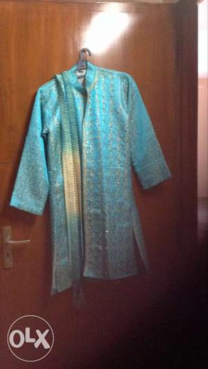 Worn just once, sherwani size 10, with shoes