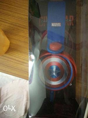 2 Brand New Set of Blue & Red Marvel Captain American