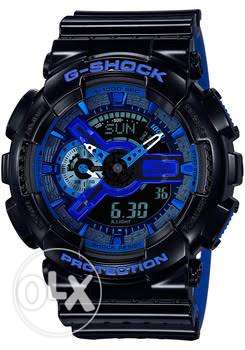 Black And Blue Casio G-Shock Digital Chronograph Watch