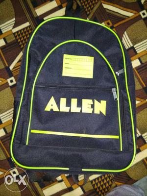 Black And Yellow Allen Backpack