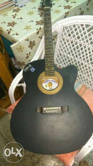 Black Signature Acoustic Guitar