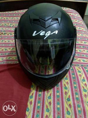 Black Vega Full-face Helmet - Vega Crux CRX-B-L Flip-up