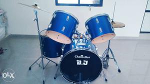 Blue And Black Drum Kit