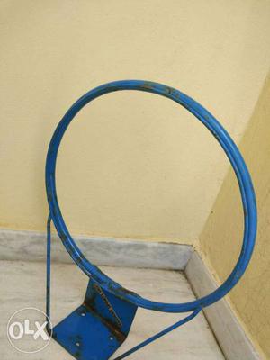 Blue Metal Basketball Ring
