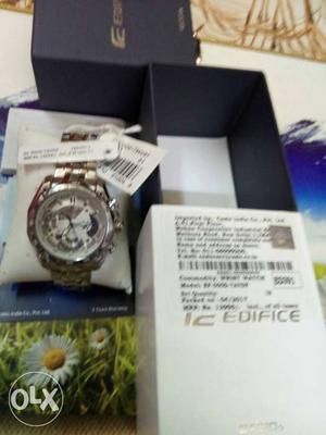 Casio Edifice Chronograph Watch With Box unused sealed pack