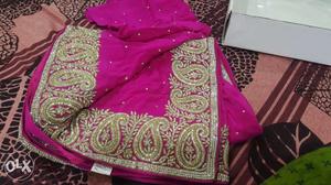 Designer unused sari