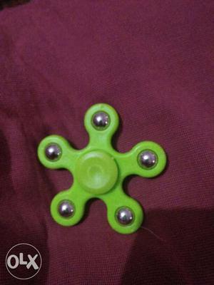 Green And Gray Fidget Hand Spinner
