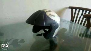 Grey And Black Crash Helmet