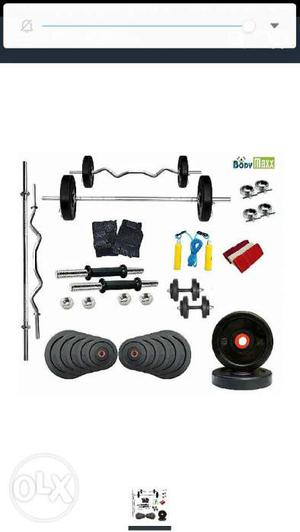 Gym dumbbell and weight