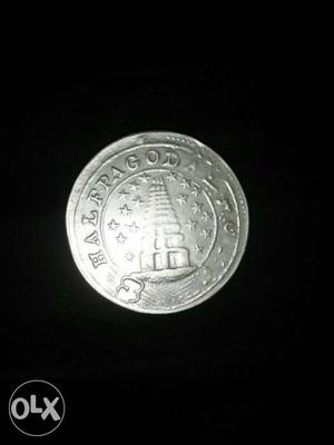 Half Pagoda coin year  silver coin
