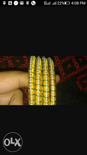 Home made silk thread bangles at your size