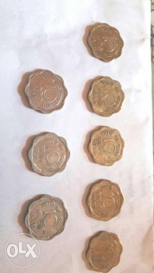 Old 10 Paise coin each Rs.
