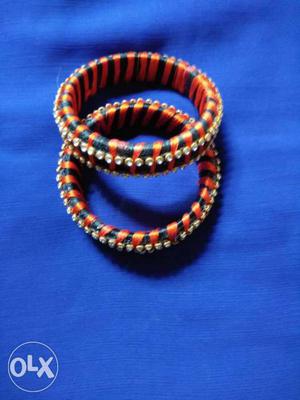 Orange And Blue Bracelets 24size