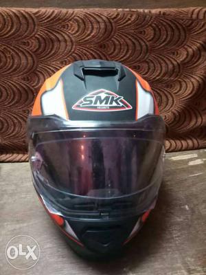 Orange SMK Motocross Helmet for KTM and others