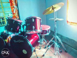 Red And Black Rock Star Drum Kit