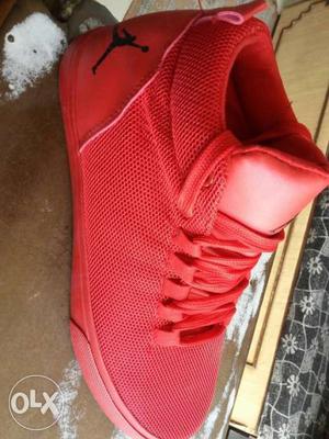 Red stylish shoe