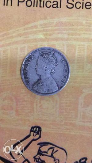 Round Queen Victoria Silver Coin