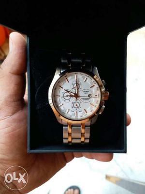Round White Face Chronograph tissot watch brand new..One