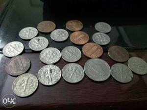 Silver And Bronze Coin Collections
