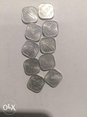 Ten Silver 1 Coins