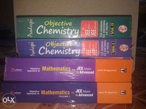 Two Objective Chemistry And Two Mathematics Books