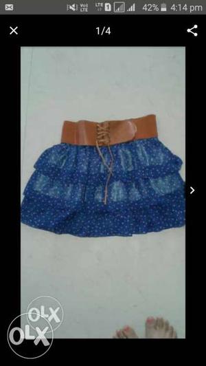 Women's Blue Skirt