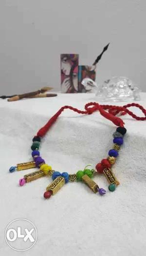 Women's Multicolored Beads Necklace