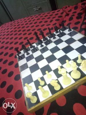 Wooden chess. High quality.