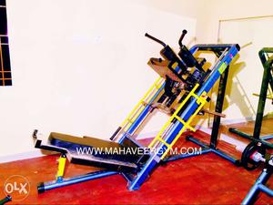 Yellow And Blue Exercise Equipment