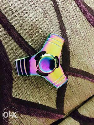 Yellow, Green, And Purple Hand Spinner