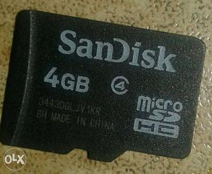 4 gb SanDisk memory card no warranty