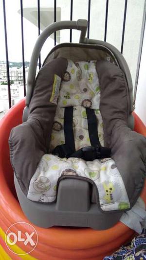 Baby's Gray Car Seat Carrier