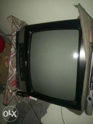 Black CRT Television