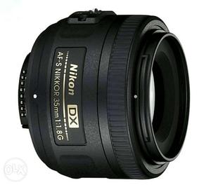 Black Nikon AF-S Nikkor 35mm Lens