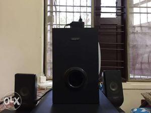 Creative speaker with woofer. Good working