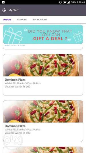 Domino's Pizza Ad Screenshot